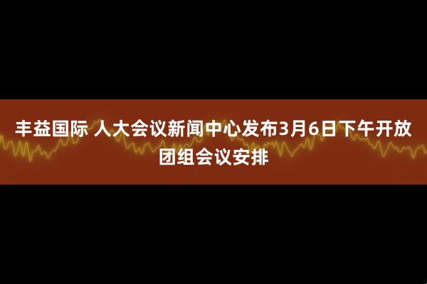 丰益国际 人大会议新闻中心发布3月6日下午开放团组会议安排