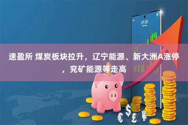 速盈所 煤炭板块拉升，辽宁能源、新大洲A涨停，兖矿能源等走高