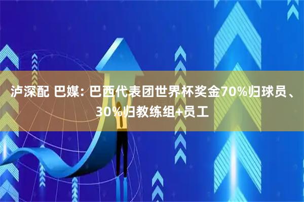 泸深配 巴媒: 巴西代表团世界杯奖金70%归球员、30%归教练组+员工