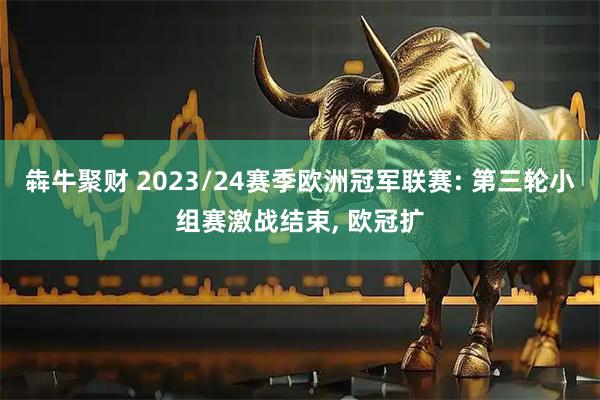 犇牛聚财 2023/24赛季欧洲冠军联赛: 第三轮小组赛激战结束, 欧冠扩